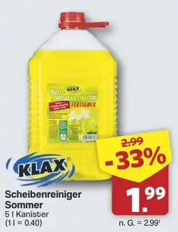 Famila Nord West KLAX Scheibenreiniger Sommer Angebot