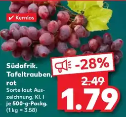 Kaufland Südafrik. Tafeltrauben, rot Angebot