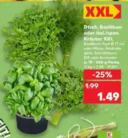 Kaufland Dtsch. Basilikum oder ital./span. Kräuter XXL Angebot