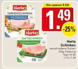 WEZ Herta Schinken Angebot