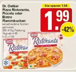 WEZ Dr. Oetker Pizza Ristorante, Piccola oder Bistro Flammkuchen Angebot