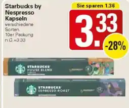 WEZ Starbucks by Nespresso Kapseln Angebot