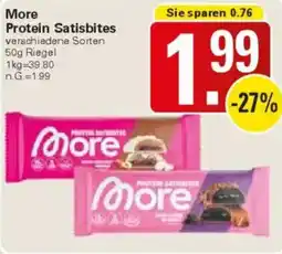 WEZ More Protein Satisbites Angebot