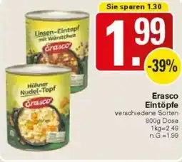 WEZ Erasco Eintöpfe Angebot