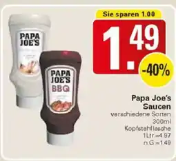 WEZ Papa Joe's Saucen Angebot