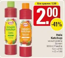 WEZ Hela Ketchup Angebot