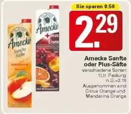 WEZ Amecke Sanfte oder Plus-Säfte Angebot