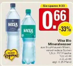 WEZ Vilsa Bio Mineralwasser Angebot