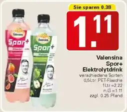 WEZ Valensina Spor+ Elektrolytdrink Angebot