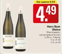 WEZ Hans Baer Weine Angebot