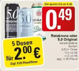 WEZ Ratskrone oder 5,0 Original Angebot