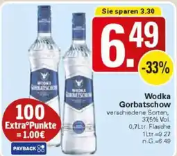 WEZ Wodka Gorbatschow Angebot