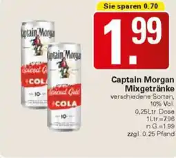 WEZ Captain Morgan Mixgetränke Angebot