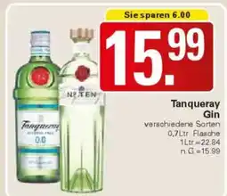 WEZ Tanqueray Gin Angebot
