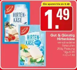 WEZ Gut & Günstig Hirtenkäse Angebot