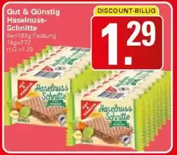 WEZ Gut & Günstig Haselnuss- Schnitte Angebot