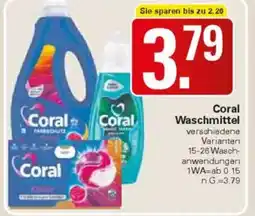 WEZ Coral Waschmittel Angebot