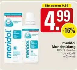 WEZ meridol Mundspülung Angebot