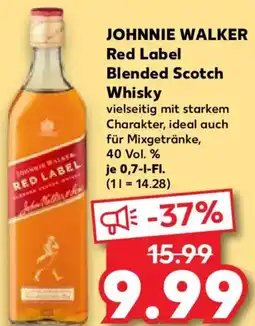 Kaufland JOHNNIE WALKER Red Label Blended Scotch Whisky Angebot