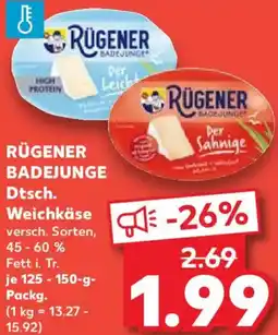 Kaufland RÜGENER BADEJUNGE Dtsch. Weichkäse Angebot