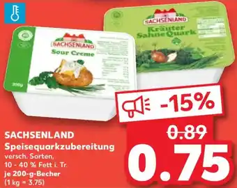 Kaufland SACHSENLAND Speisequarkzubereitung Angebot