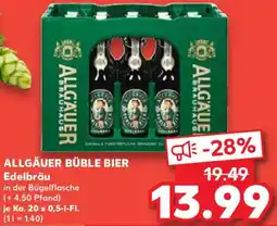 Kaufland ALLGÄUER BÜBLE BIER Edelbräu Angebot