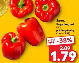 Kaufland Span. Paprika, rot Angebot