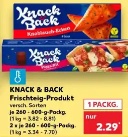 Kaufland KNACK & BACK Frischteig-Produkt Angebot