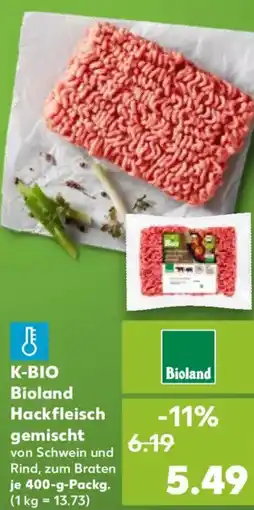 Kaufland K-BIO Bioland Hackfleisch gemischt Angebot