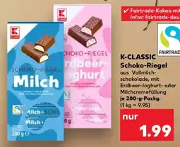 Kaufland K-CLASSIC Schoko-Riegel Angebot