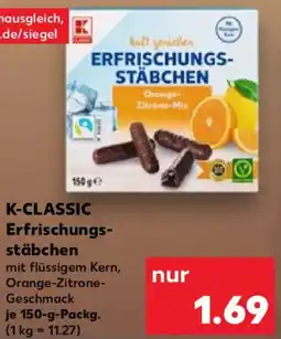 Kaufland K-CLASSIC Erfrischungsstäbchen Angebot