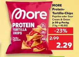 Kaufland MORE Protein- Tortilla-Chips Angebot