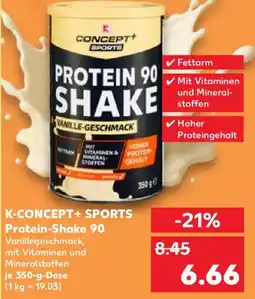 Kaufland K-CONCEPT+ SPORTS Protein-Shake 90 Angebot
