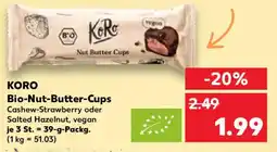 Kaufland KORO Bio-Nut-Butter-Cups Angebot