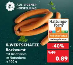 Kaufland K-WERTSCHÄTZE Bockwurst Angebot