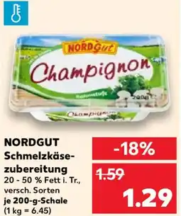 Kaufland NORDGUT Schmelzkäse zubereitung Angebot