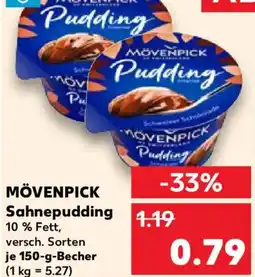 Kaufland MÖVENPICK Sahnepudding Angebot