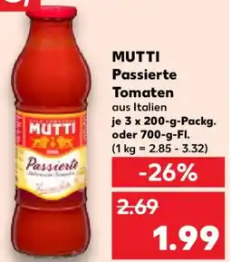 Kaufland MUTTI Passierte Tomaten Angebot