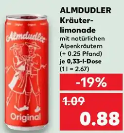 Kaufland ALMDUDLER Kräuter- limonade Angebot