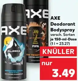 Kaufland AXE Deodorant Bodyspray Angebot