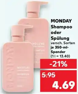 Kaufland MONDAY Shampoo oder Spülung Angebot