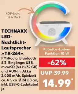 Kaufland TECHNAXX LED- Nachtlicht- Lautsprecher TX-264 Angebot