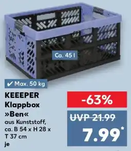 Kaufland KEEEPER Klappbox Ben Angebot