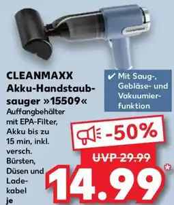 Kaufland CLEANMAXX Akku-Handstaubsauger 15509 Angebot