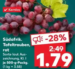 Kaufland Südafrik. Tafeltrauben, rot Angebot