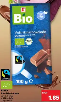 Kaufland K-BIO Bio-Schokolade Angebot
