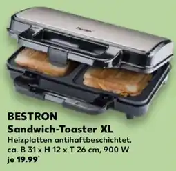 Kaufland BESTRON Sandwich-Toaster XL Angebot