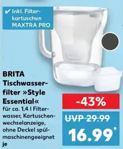 Kaufland BRITA Tischwasserfilter Style Essential Angebot