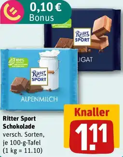 REWE Ritter Sport Schokolade Angebot