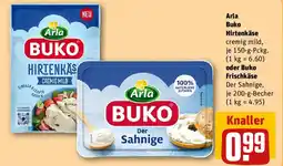 REWE Arla Buko Hirtenkäse oder Buko Frischkäse Angebot